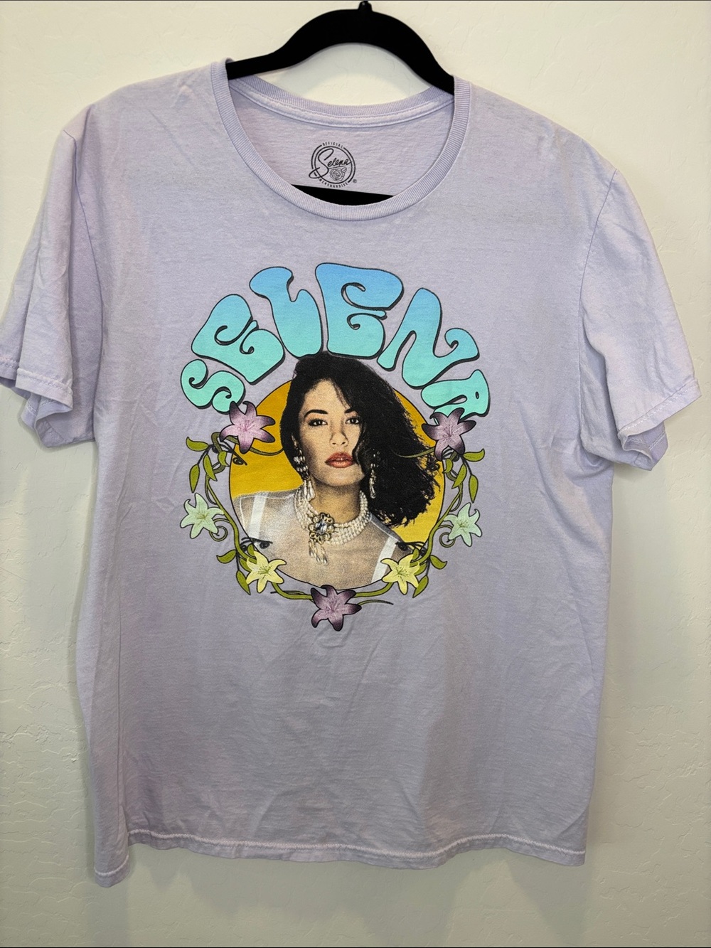 Selena Graphic Tee - Lavender Short Sleeve Women’s Top
